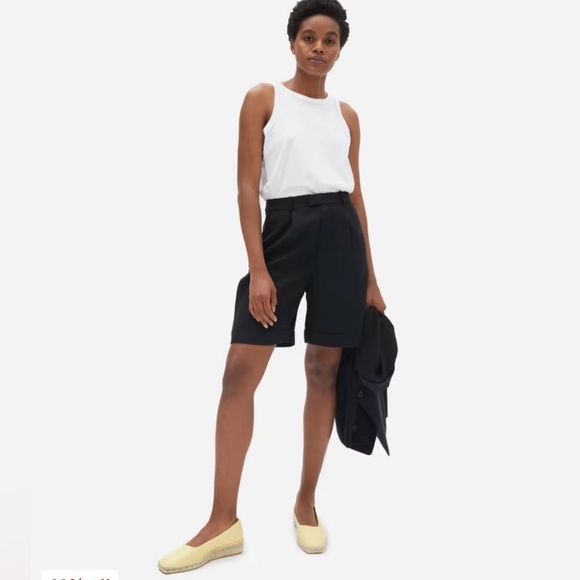 NWT Everlane The Espadrille Jute Leather Wedge Platform Shoes Size 7.5 Yellow - Picture 1 of 14